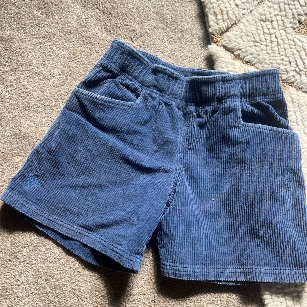 Black Diamond Blue Corduroy Women's Shorts